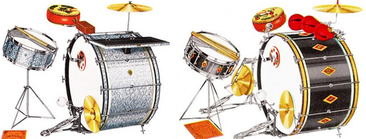 History of Drums Part 1. Ludwig and Slingerland Flange Hoops