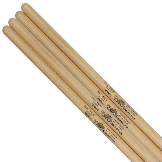 Los Cabos - white hickory timbale 7/16" (Two Pairs)