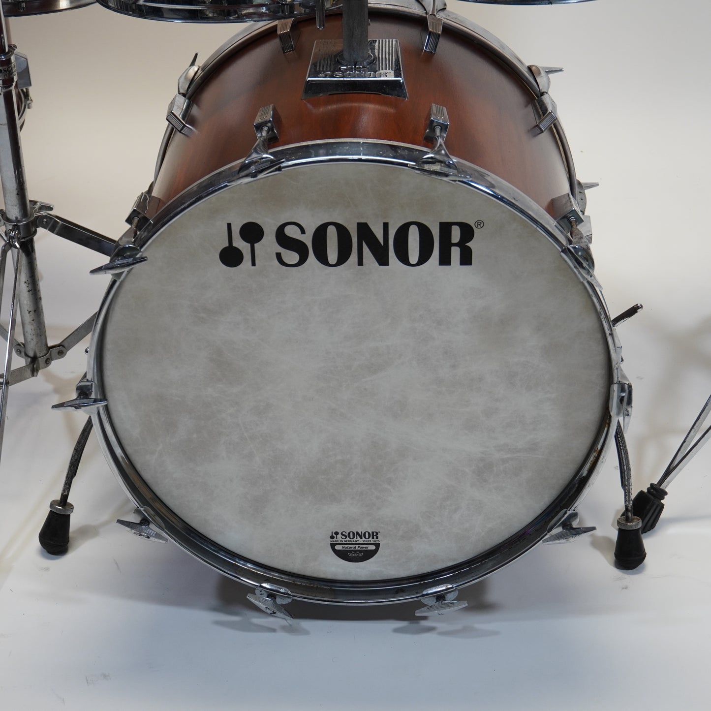 SONOR PHONIC PLUS 6-PIECE DRUM KIT IN SATIN MAHOGANY STAIN