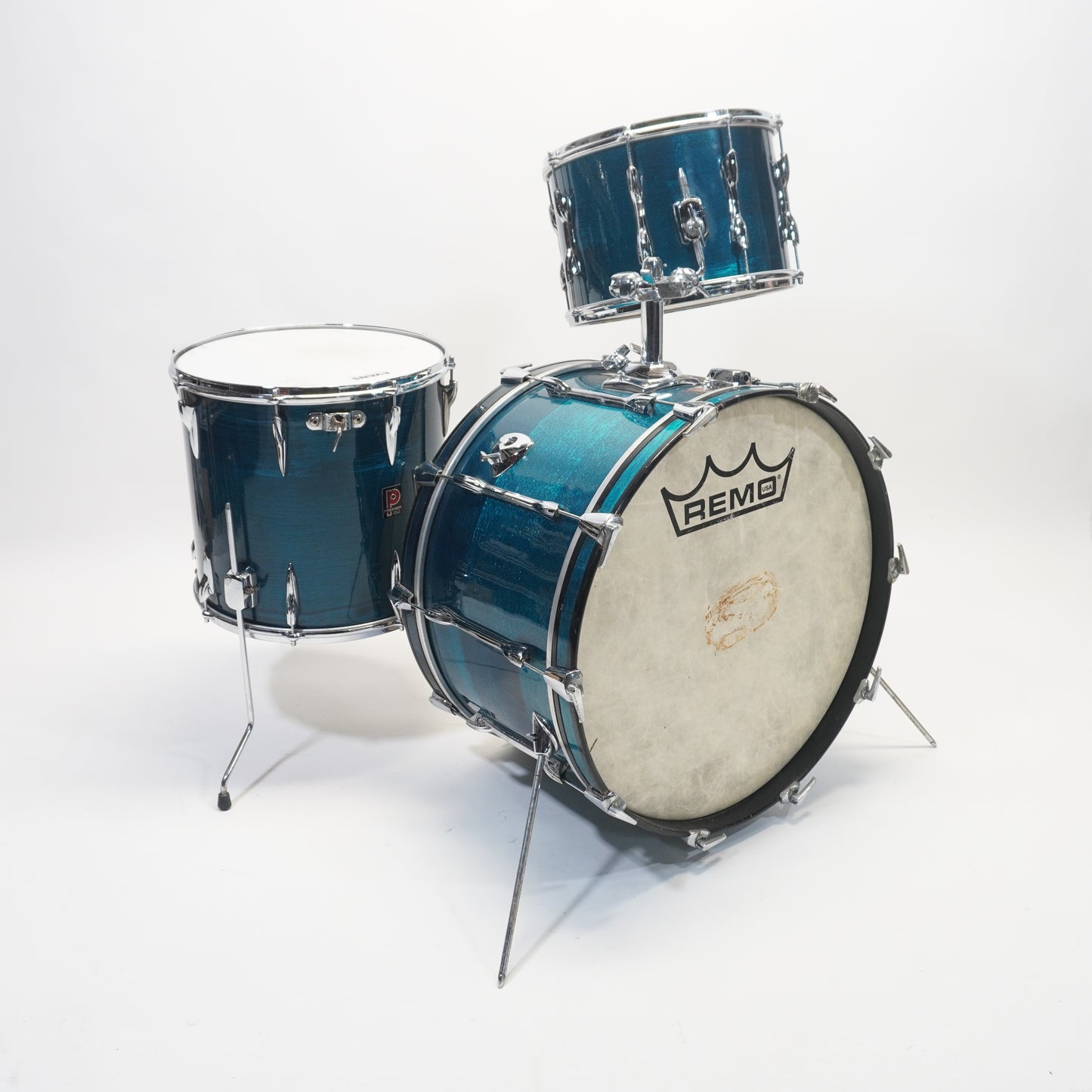 PREMIER ELITE 3-PIECE SHELL SET IN TURQUOISE FINISH 24/14/16