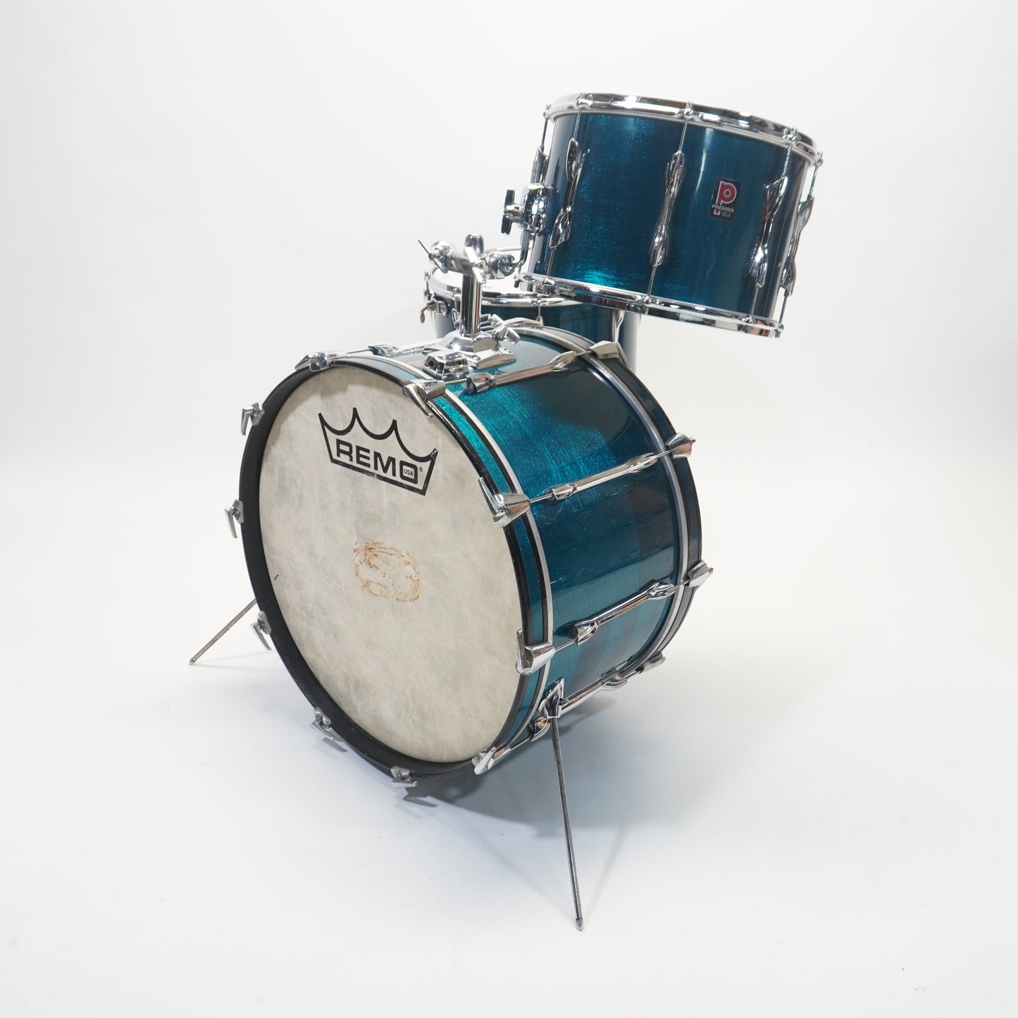 PREMIER ELITE 3-PIECE SHELL SET IN TURQUOISE FINISH 24/14/16