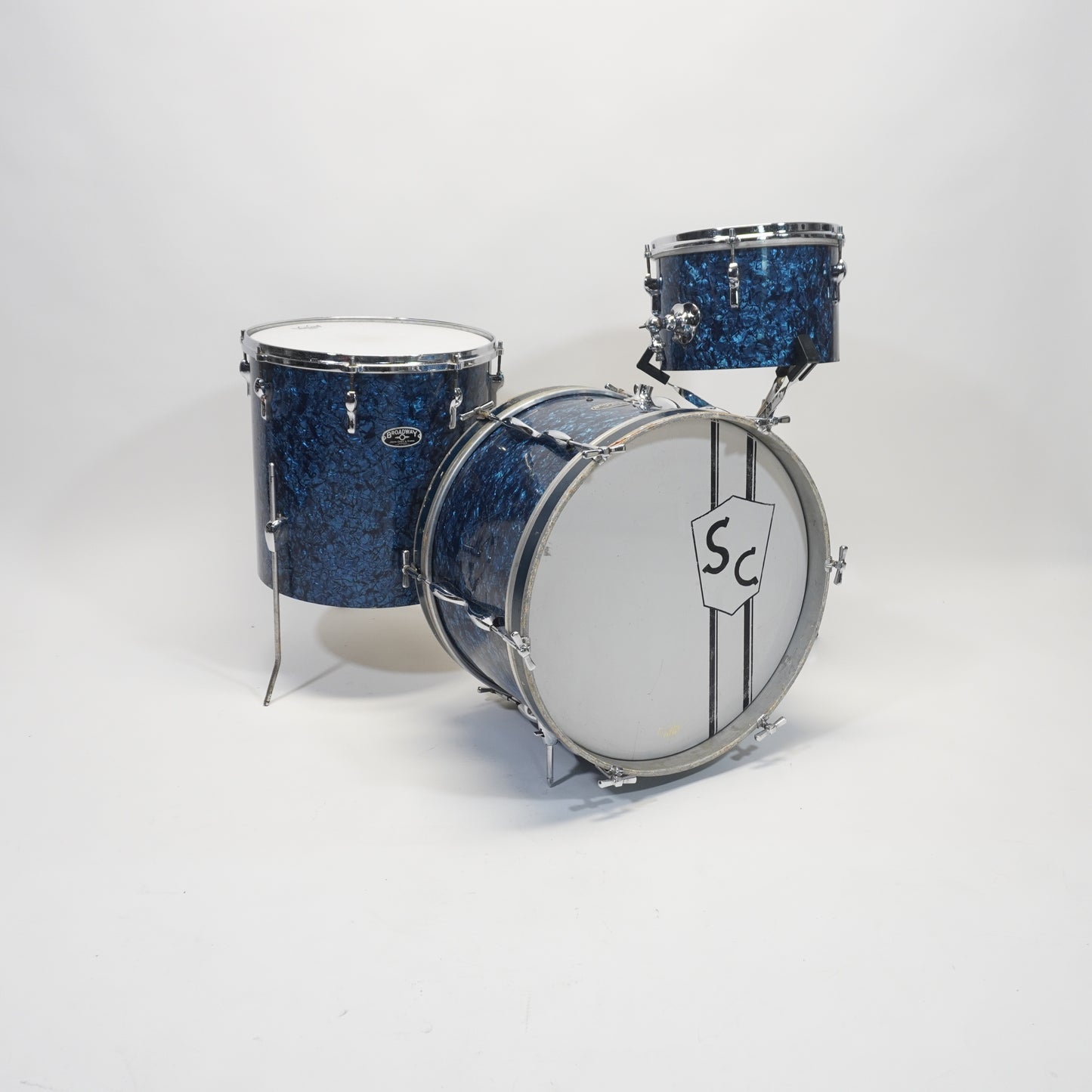BROADWAY JOHN GREY & SONS 20/12/16 3-PIECE KIT IN BLUE PEARL