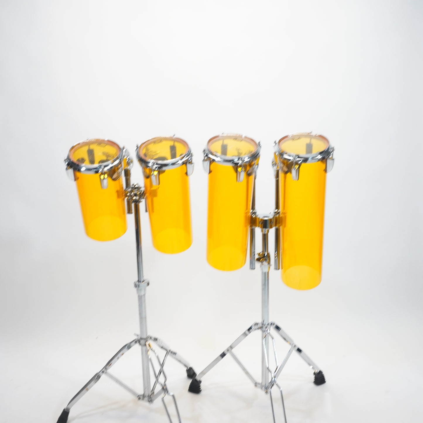 Pearl Crystal Beat Rocket Tom Set In Tangerine Glass