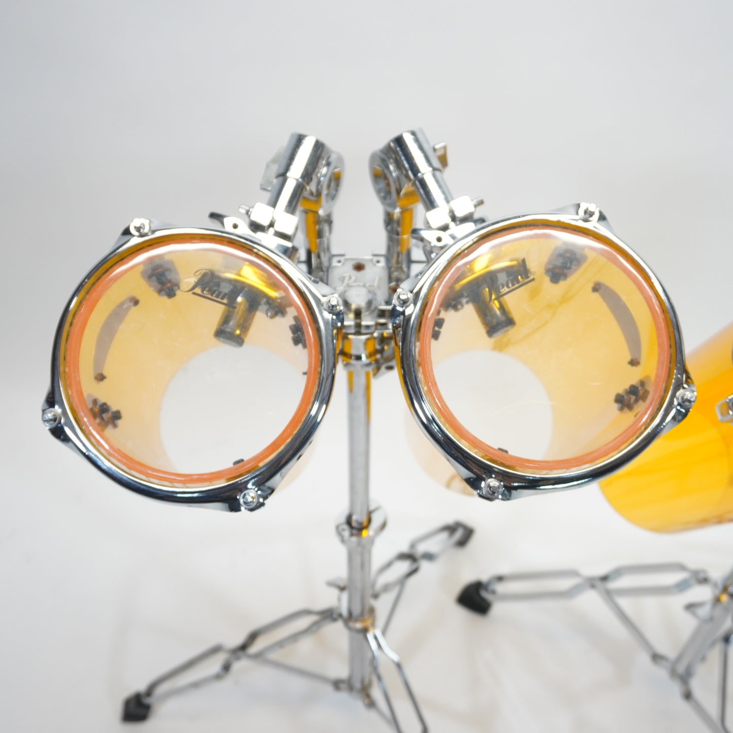 Pearl Crystal Beat Rocket Tom Set In Tangerine Glass