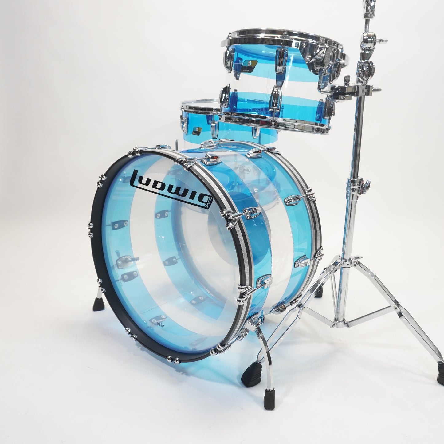 Ludwig Vistalite Fab 50th Anniversary Shell Drumkit - Blue Clear Blue