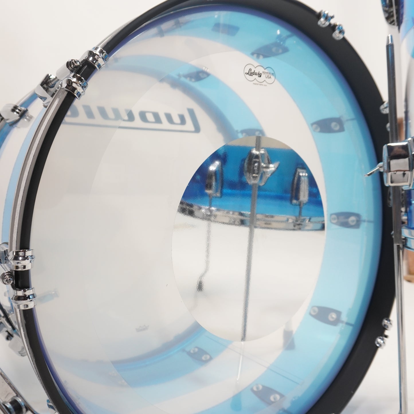 Ludwig Vistalite Fab 50th Anniversary Shell Drumkit - Blue Clear Blue