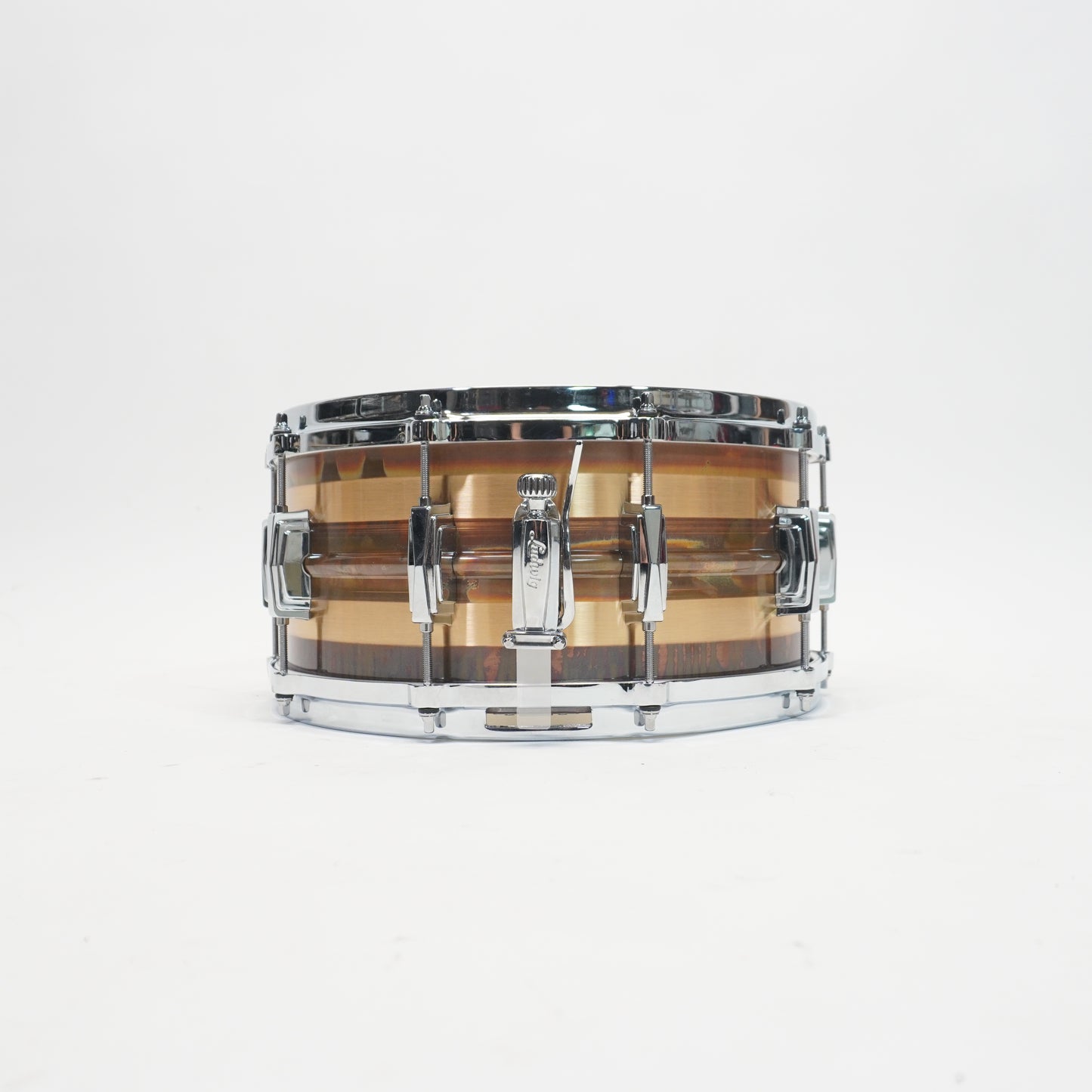 Ludwig Raw Bronze Striped 14 x 6.5'' Snare Drum