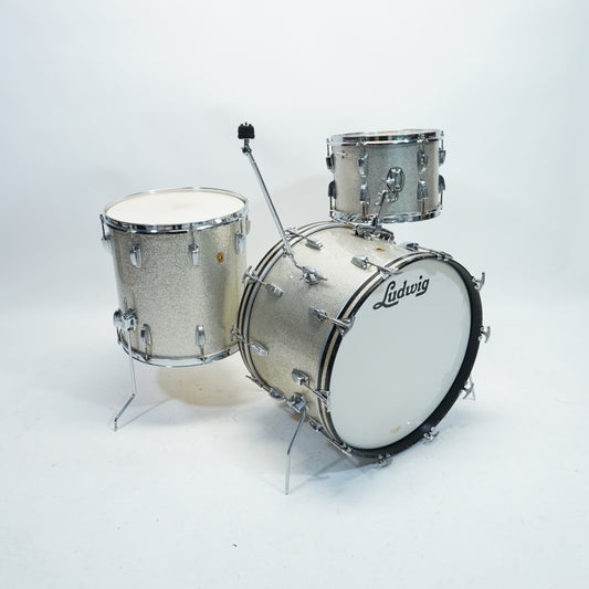 LUDWIG CLASSIC 1965 3-PIECE 22,16,13 IN SILVER SPARKLE