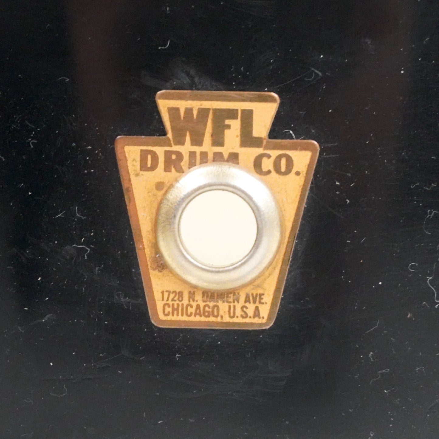 WFL 14" x 4" Black Snare Drum 1960s