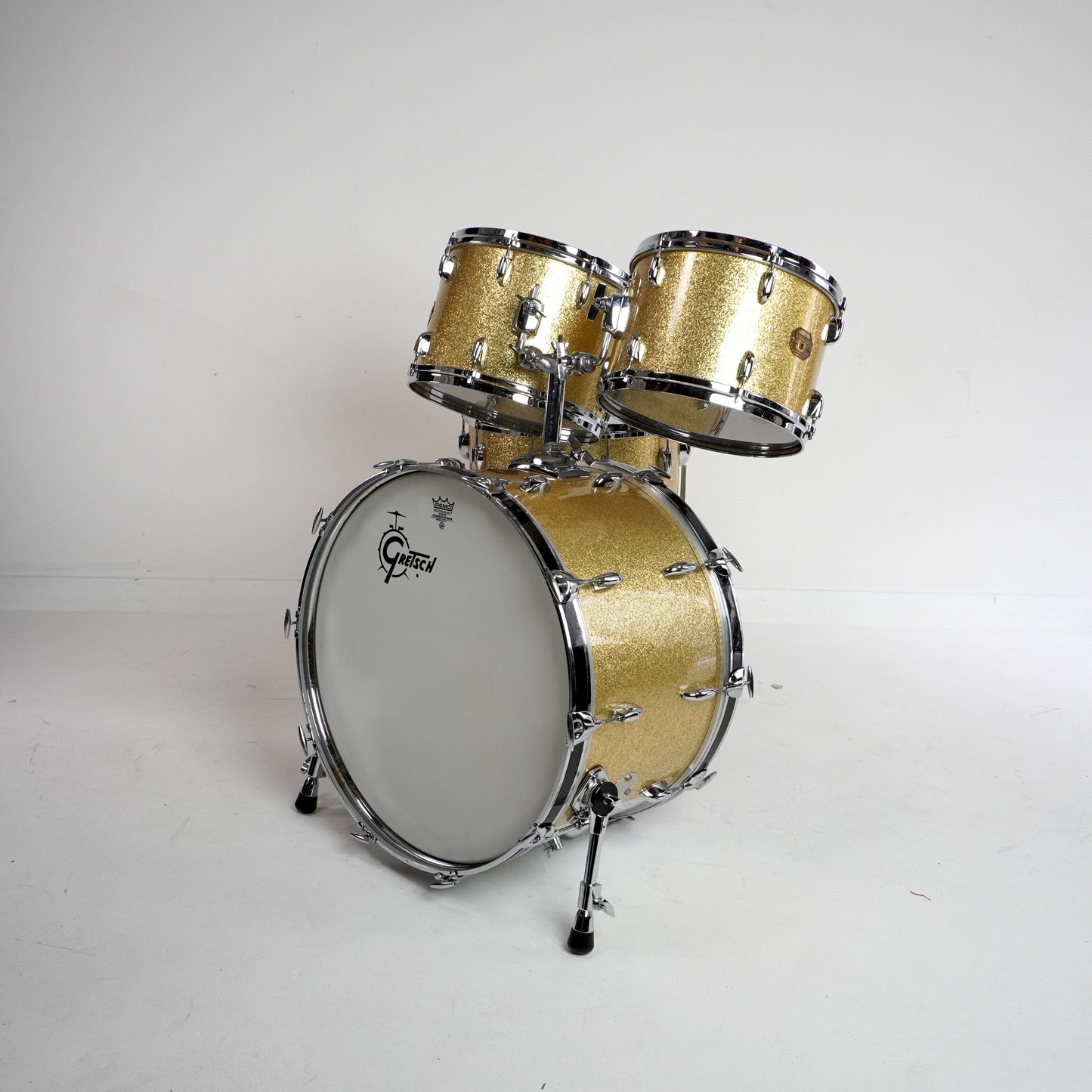 Gretsch USA 4-Piece Drum Kit in Gold Sparkle