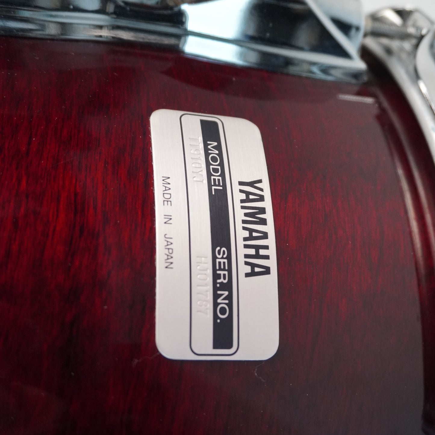 Yamaha 9000 Recording Custom Tom 10” x 7.5” en rouge cerise (montage YESS)