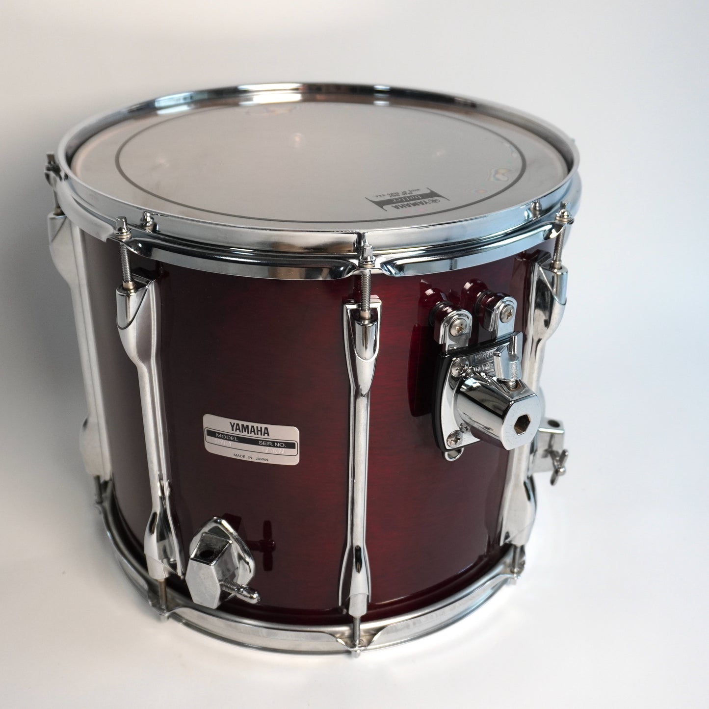 Yamaha 9000 Recording Custom Tom/Floor Tom 14” x 12” en rouge cerise (montage YESS)