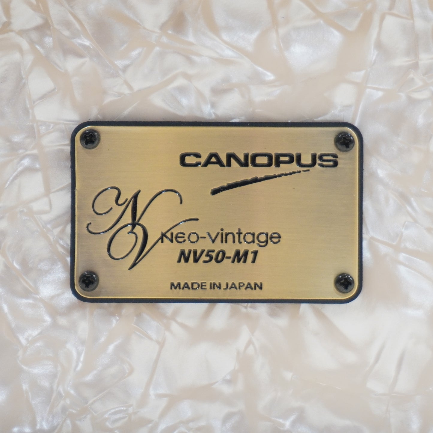 Canopus NV50 M1 14 x 5.5 Snare White Pearl EX DEMO