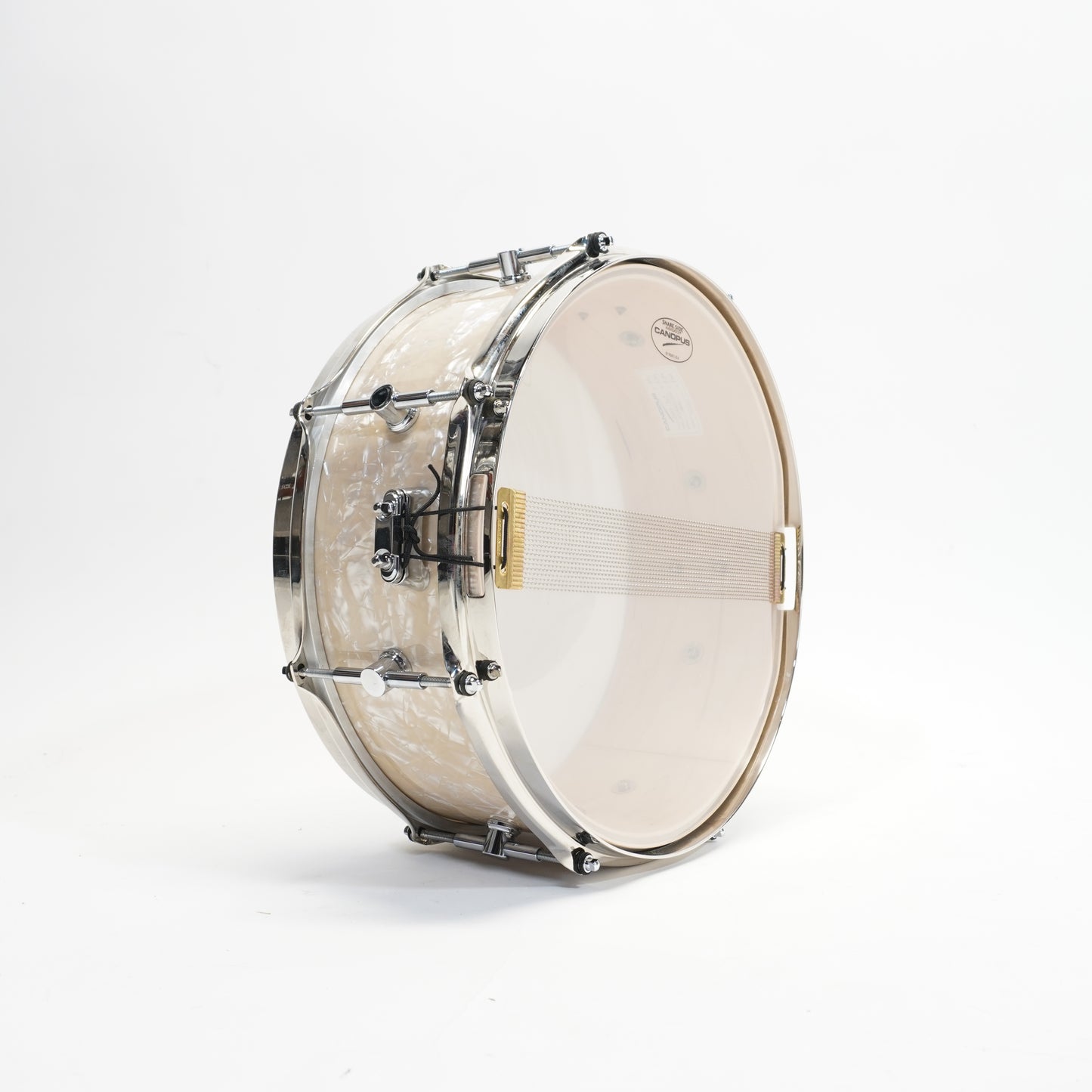 Canopus NV50 M1 14 x 5.5 Snare White Pearl EX DEMO