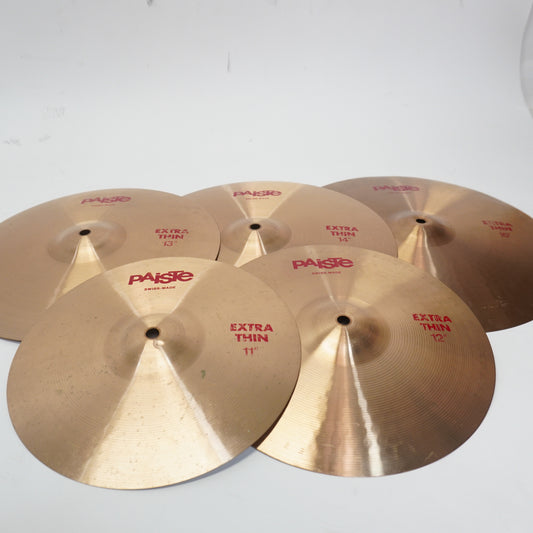 PAISTE EXTRA THIN CYMBAL SET (11,12,13,14,15)