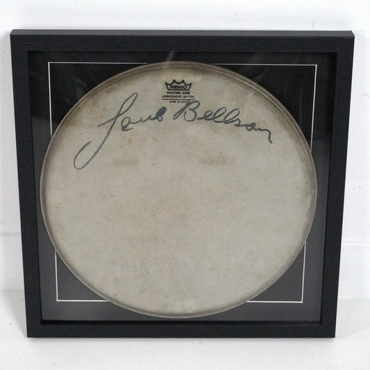 Peau de tambour signée par Louie Bellson (encadrée)