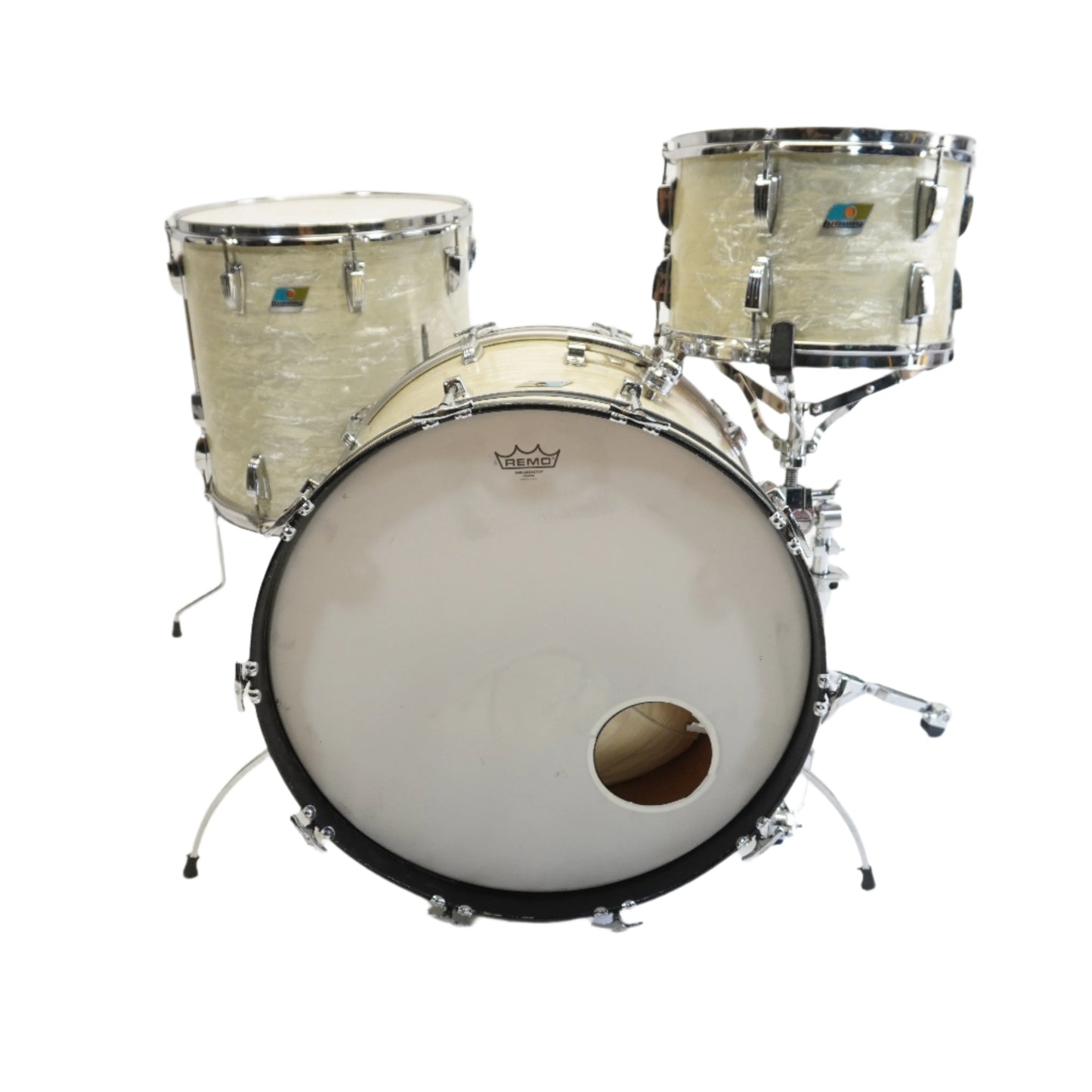 LUDWIG CLASSIC 3-PIECE IN WHITE MARINE PEARL 22/13/16