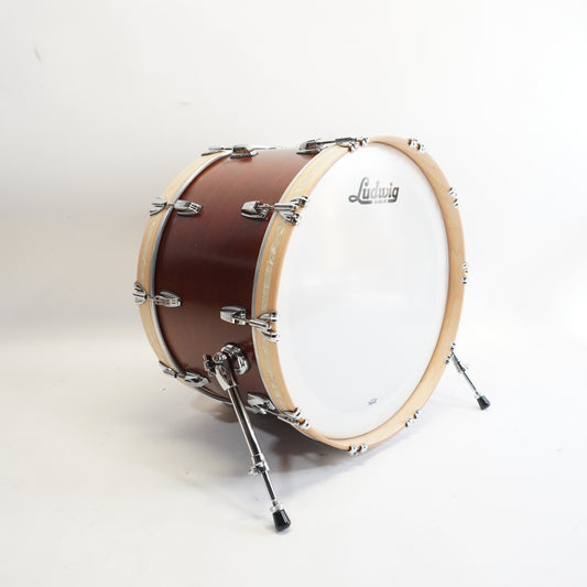 LUDWIG LEGACY 24" BASS DRUM IN NATURAL MAHOGANY