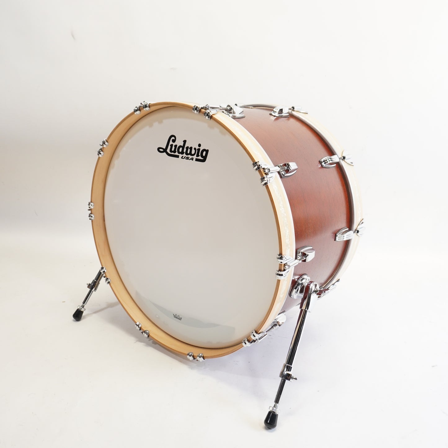 LUDWIG LEGACY 24" BASS DRUM IN NATURAL MAHOGANY