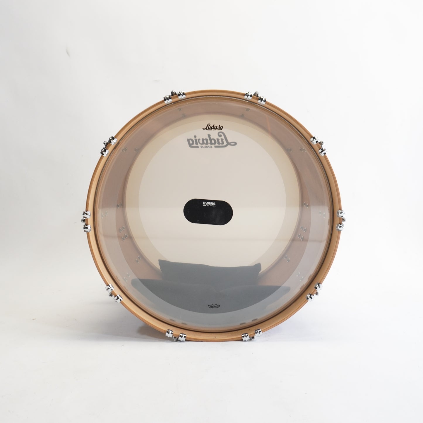 LUDWIG LEGACY 24" BASS DRUM IN NATURAL MAHOGANY