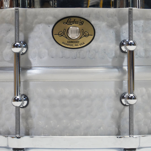 Ludwig Concert 14"x 6.5" Hammered Aluminium Snare Drum