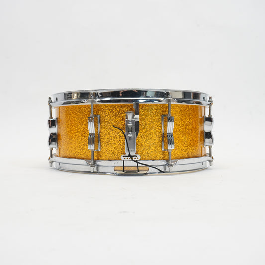 Ludwig 14” x 5.5” Jazz Festival in Gold Sparkle 1966