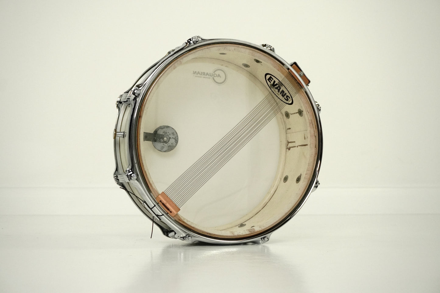 Ludwig 14" 5,5" Buddy Rich Super Classic Snare Drum in weißer Marineperle 1956-1970