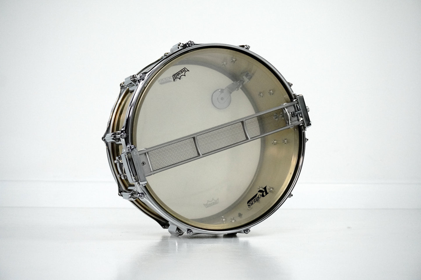 Rogers 14” x 5” Dyna-Sonic Natural Brass Shell Snare Drum