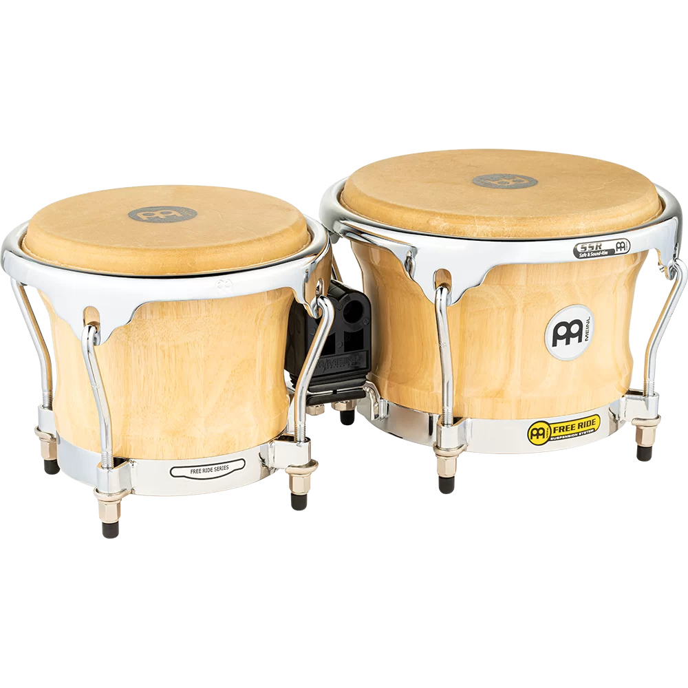 Meinl Percussion Free Ride Series Wood Bongos FWB400 Rubix Drums