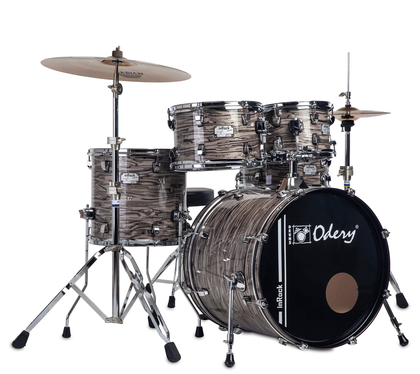 Odery - inRock Drum Kit 22/10/12/14/16 in Lunar Tiger + Hardware