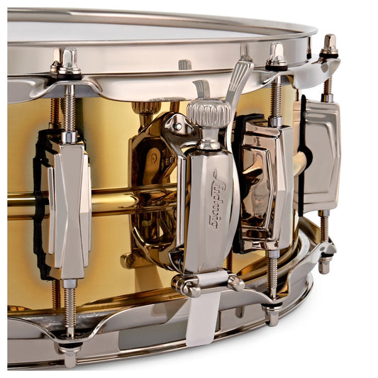 LUDWIG 14x5 SUPER BRASS SNARE DRUM LB401