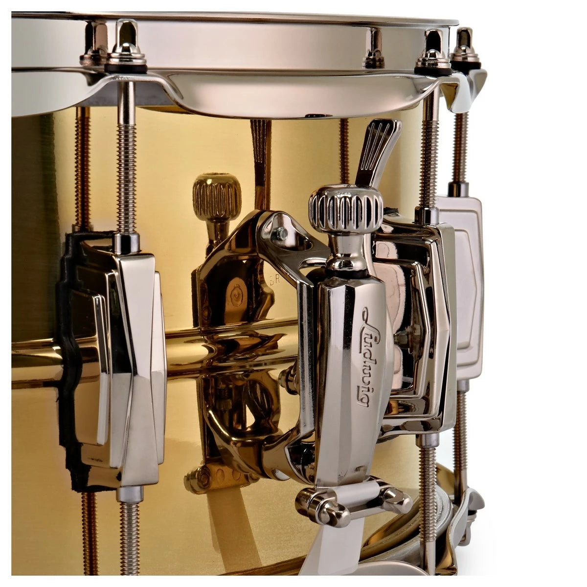 LUDWIG 14x6.5 SUPER BRASS SNARE DRUM LB403 | Rubix Drums