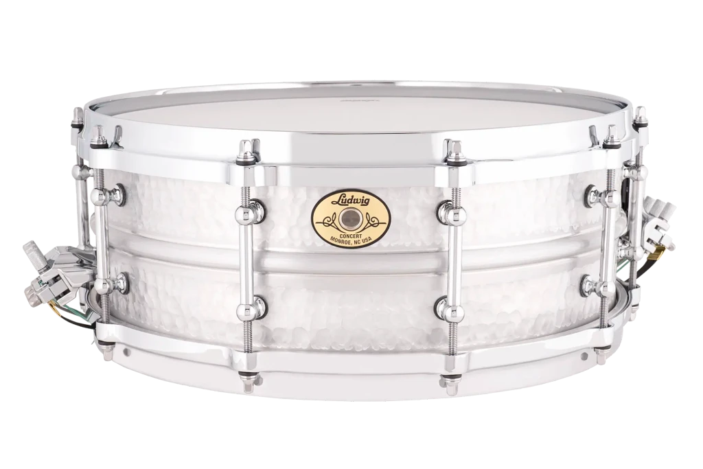 Ludwig Concert 14"x 6.5" Hammered Aluminium Snare Drum