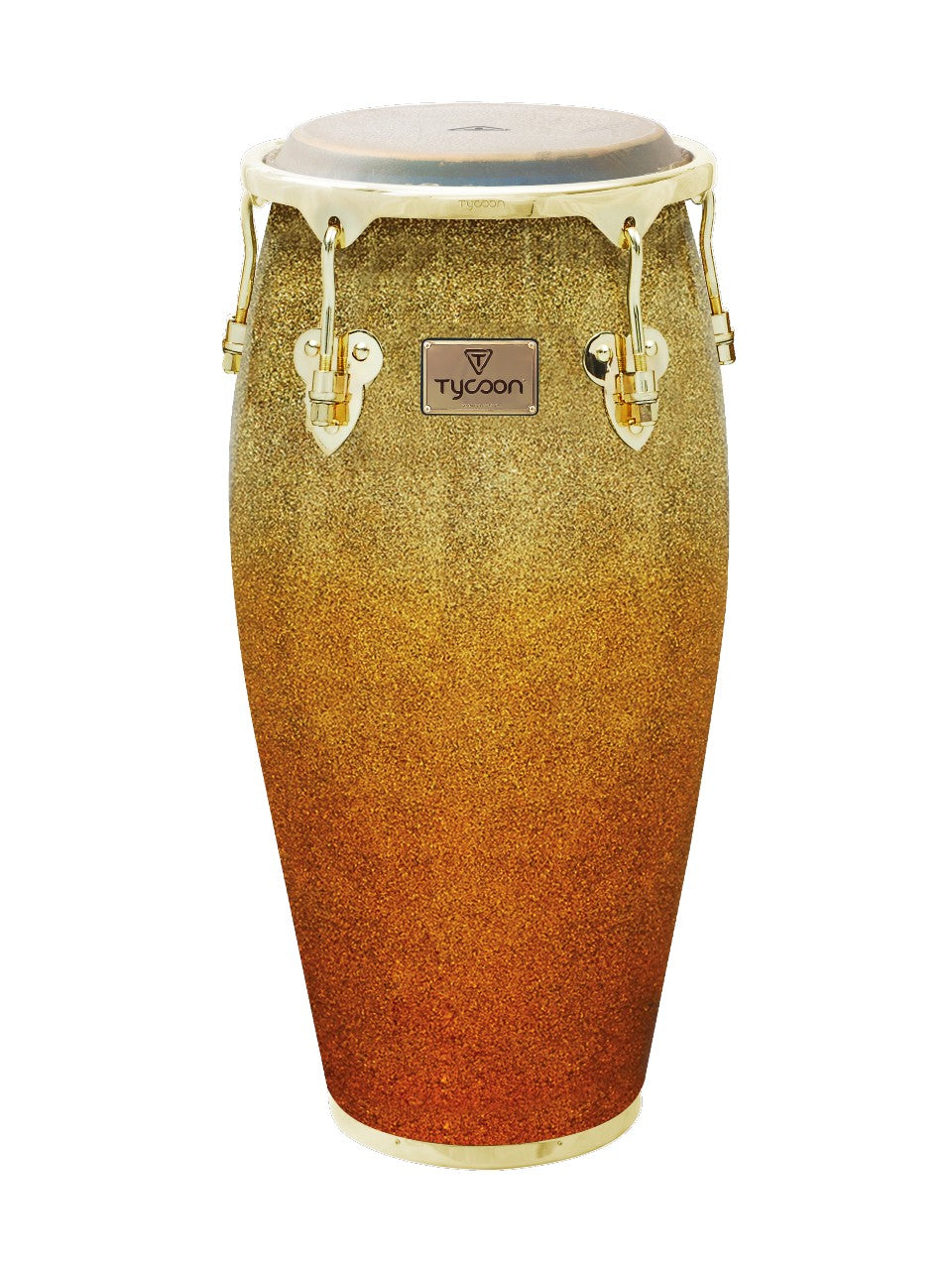TYCOON MASTER PLATINUM SUNRISE FADE SERIES QUINTO (11") WITH SINGLE STAND *WITH REMO FIBERSKYN HEAD