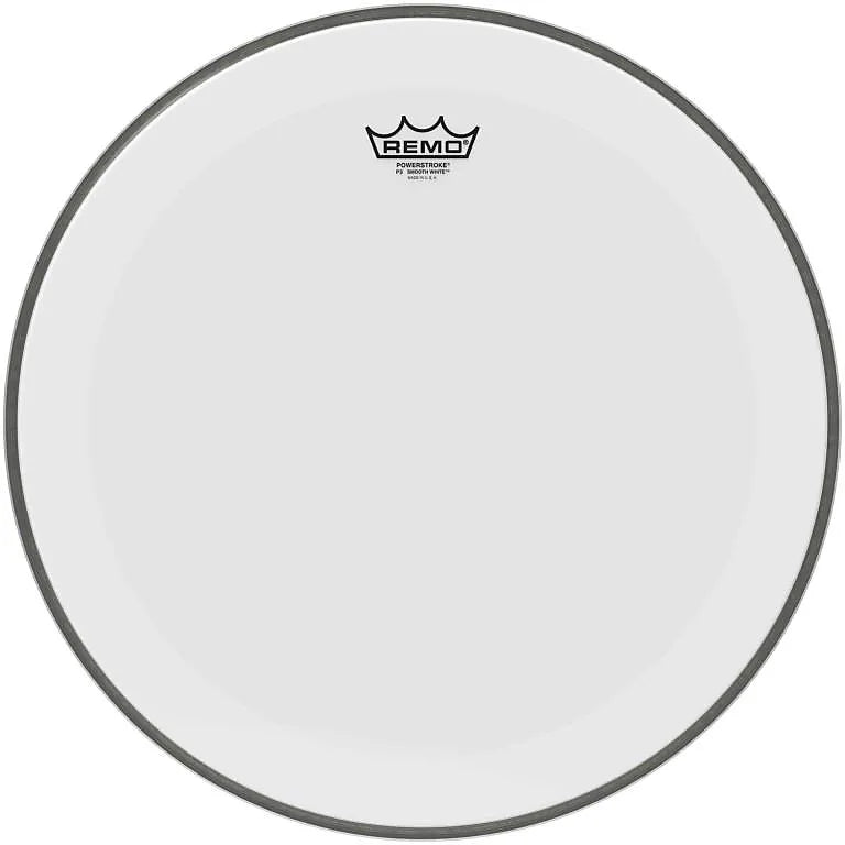 Peau de grosse caisse Remo Powerstroke 3 Smooth White - P3-12-C1