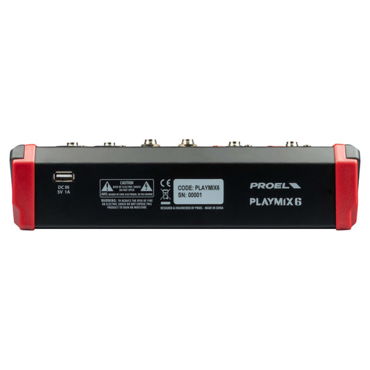 PLAYMIX6 6-Channel Compact Mixer