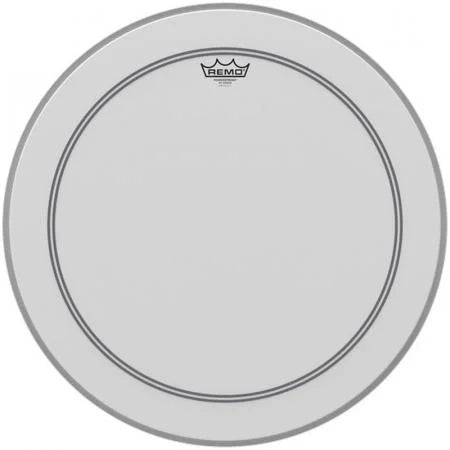 Peau de grosse caisse avec revêtement Remo Powerstroke 3 (avec point blanc) - P3-11-C2