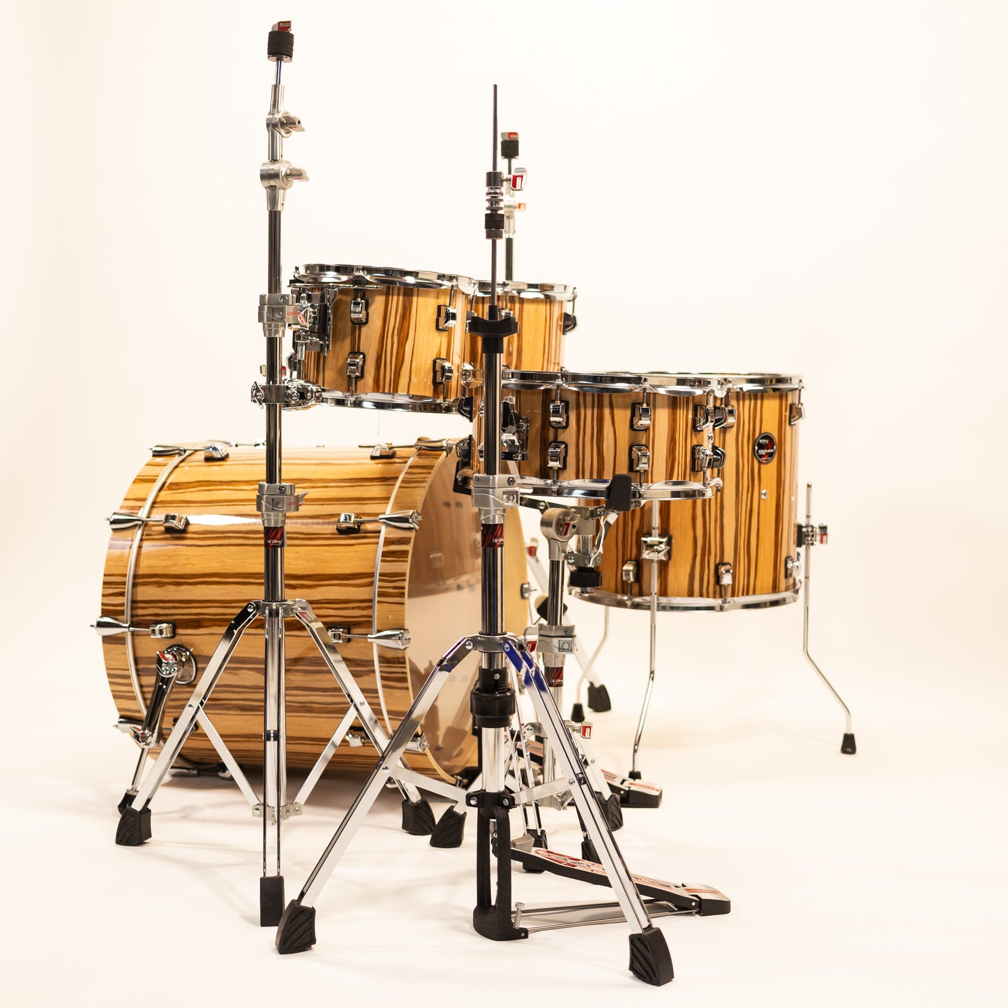 Odery - Equalizer Lacquer Series Drum Kit 22/10/12/14/16 in Pure Natural Trees + Hardware