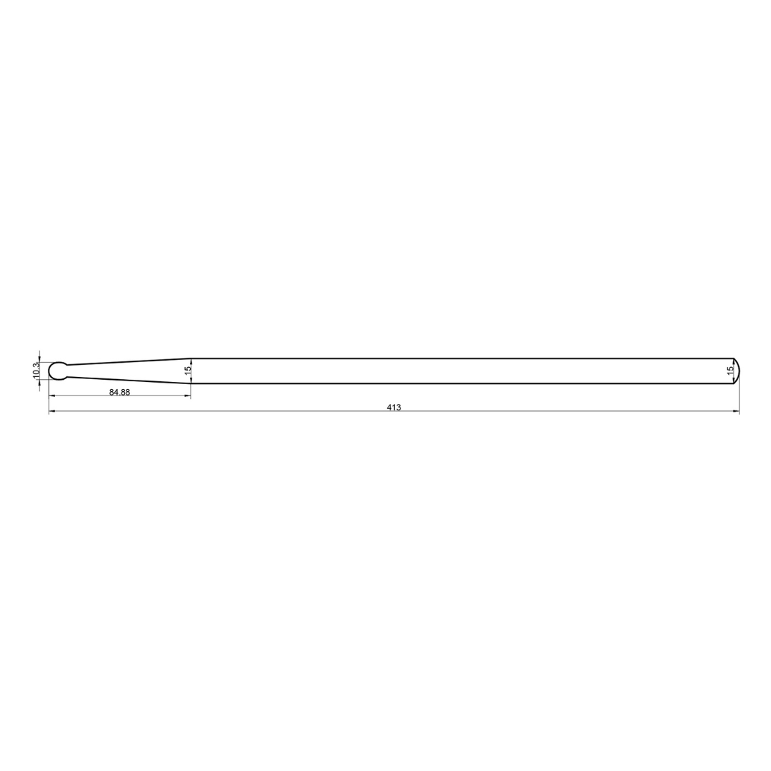 Rohema Rounded Tip RT 5B Hickory Drum Sticks - 61306