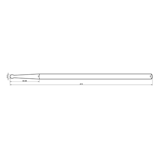 Rohema Rounded Tip RT 5B Hickory Drum Sticks - 61306