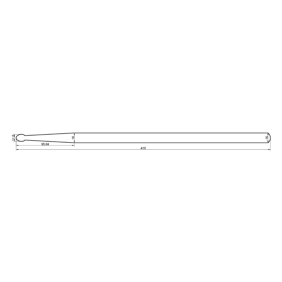 Baguettes de batterie Rohema Natural 2B en hickory - 613220
