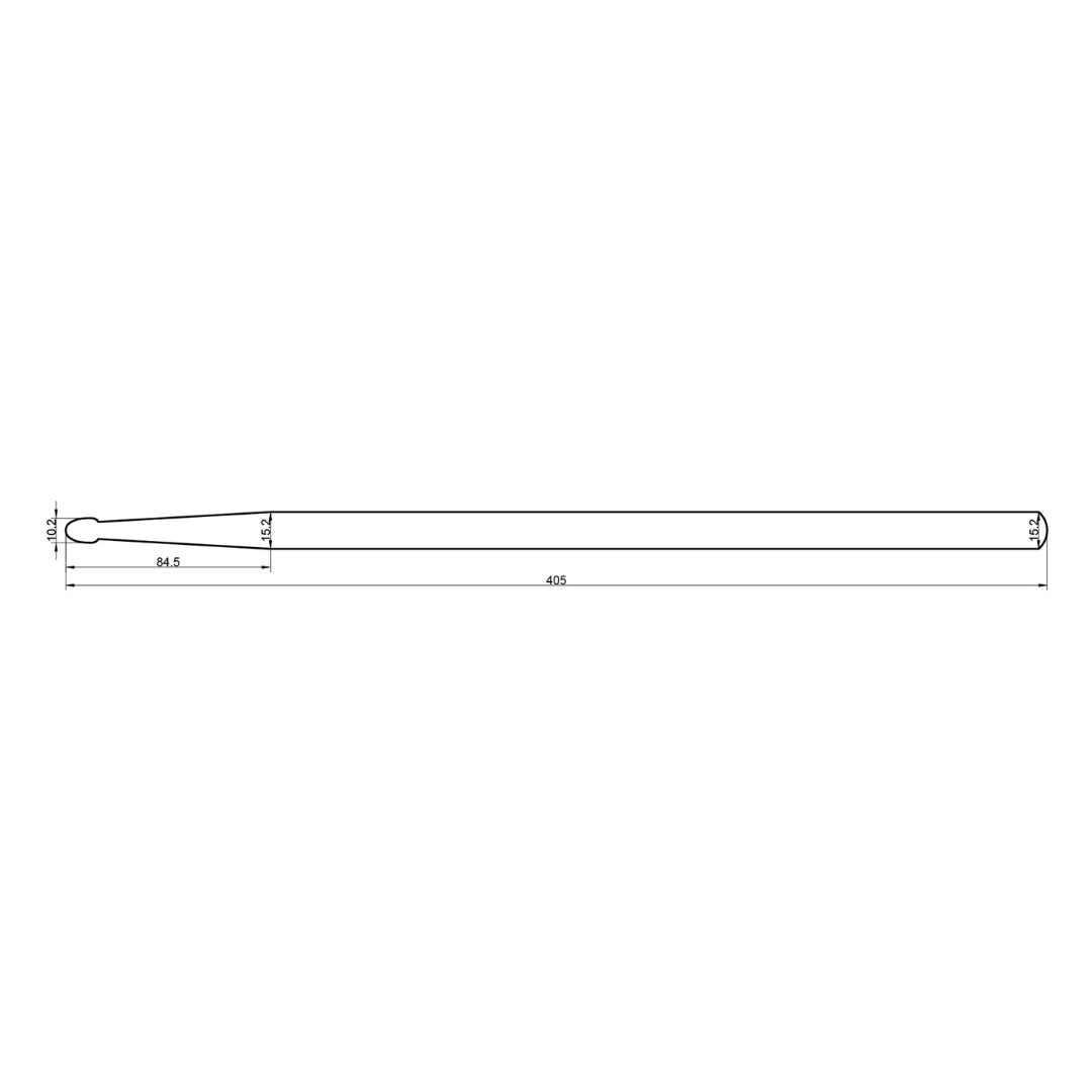 Baguettes de batterie Rohema Natural 5B en hickory - 613240