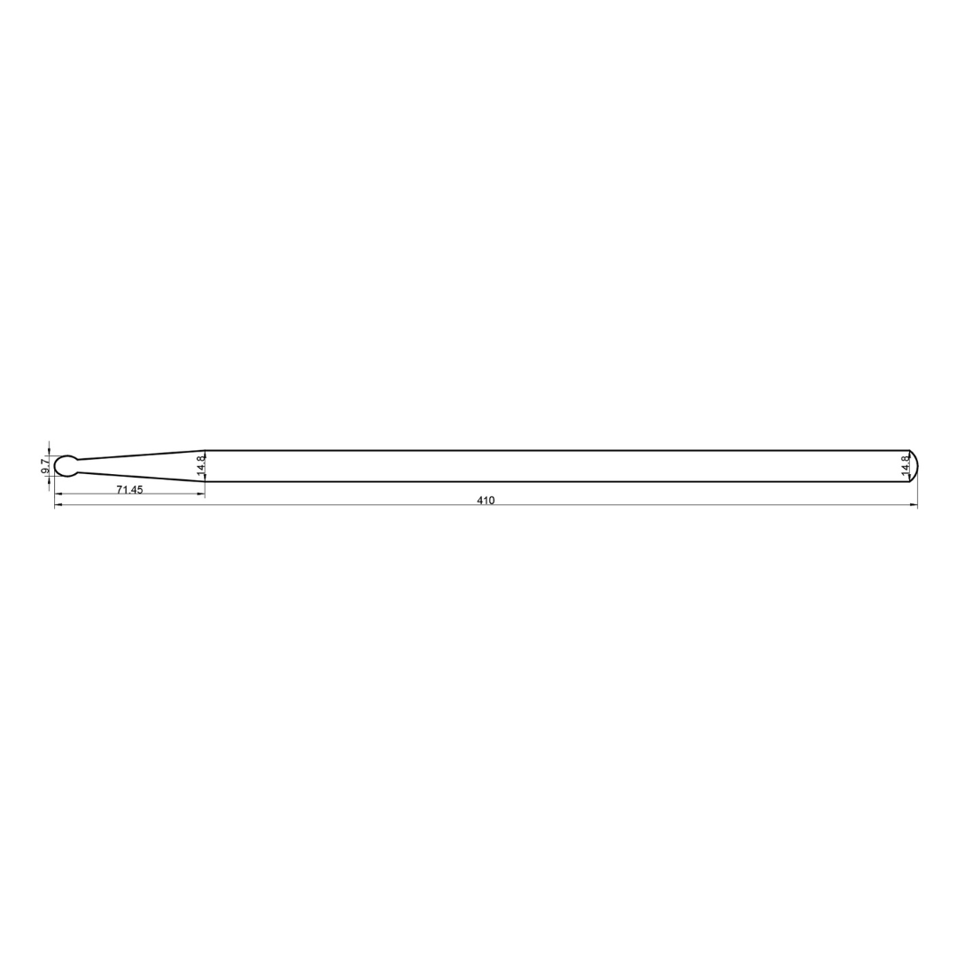 Rohema Rounded Tip WZ 707 Drum Sticks - 61361