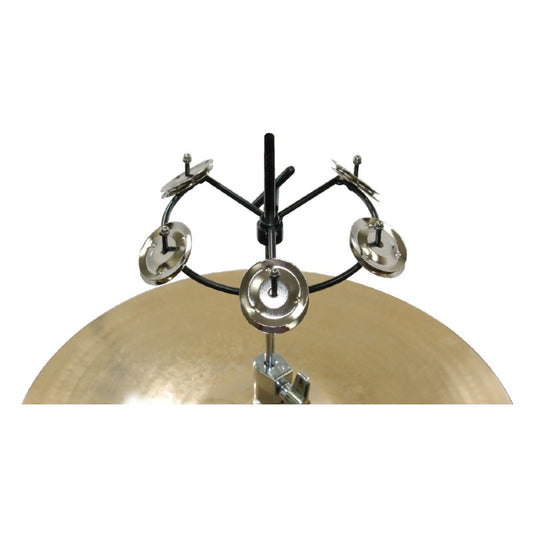 TYCOON SMALL HI-HAT TAMBOURINE - 5 PAIR STEEL JINGLES