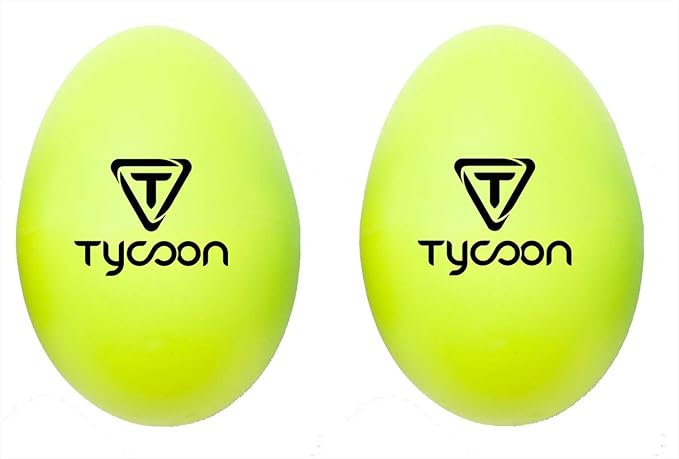 PLASTIC EGG SHAKERS Yellow (PAIRS)