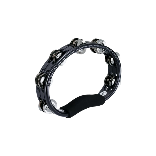 Tambourin à main Meinl en ABS, double rangée de cymbalettes en acier nickelé, noir