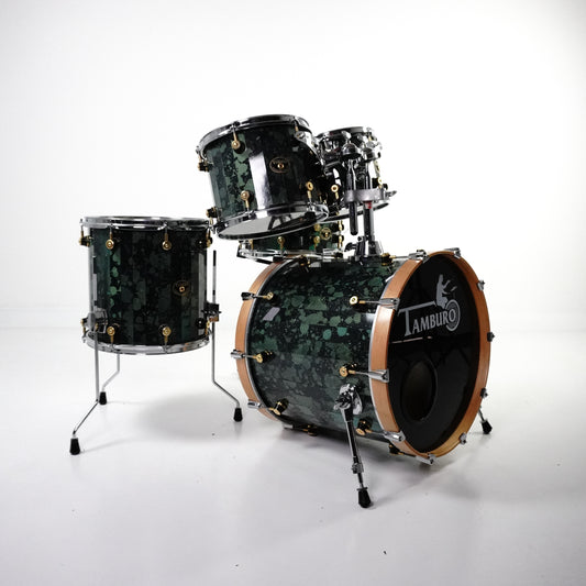 Tamburo 5-teilig Opera Fusion in mineralgrünem Lack inkl. Snare