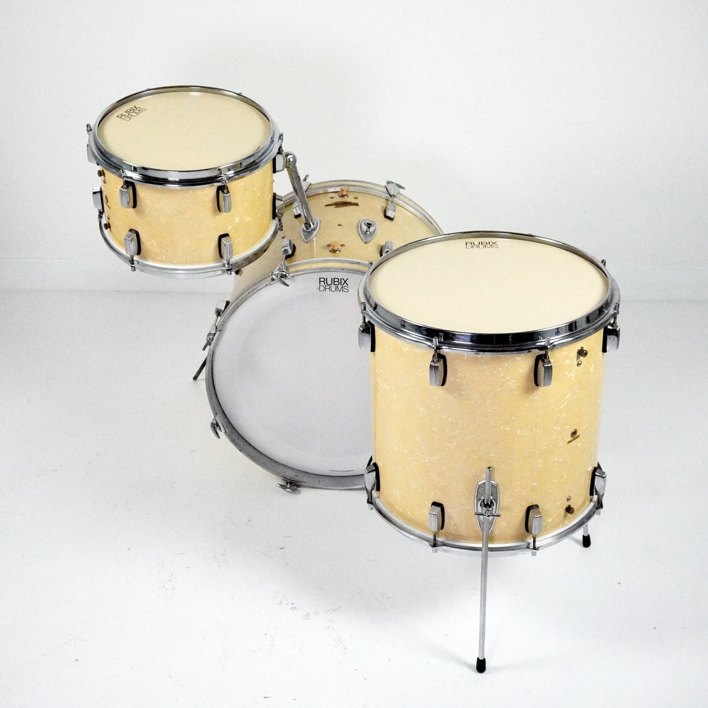 Trixon 3-teiliges Schlagzeug in White Pearl 20,13,16