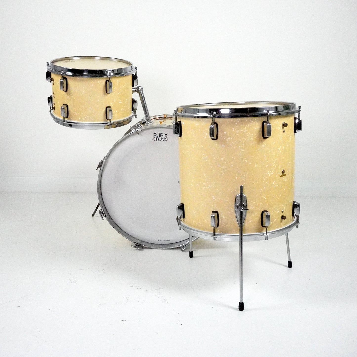 Trixon 3-teiliges Schlagzeug in White Pearl 20,13,16