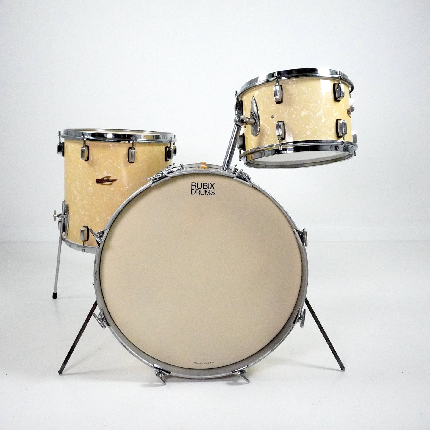 Trixon 3-teiliges Schlagzeug in White Pearl 20,13,16